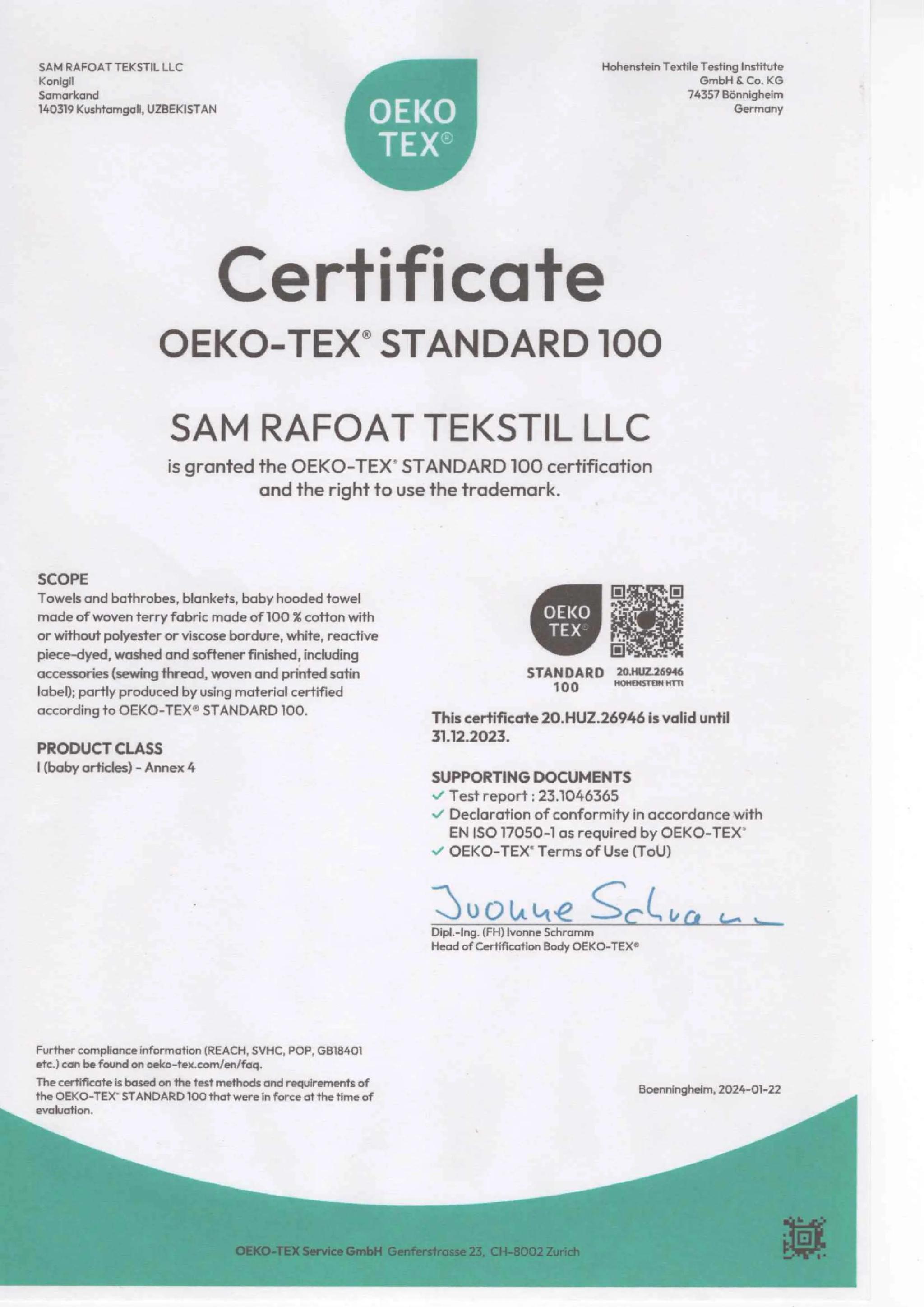 certificates