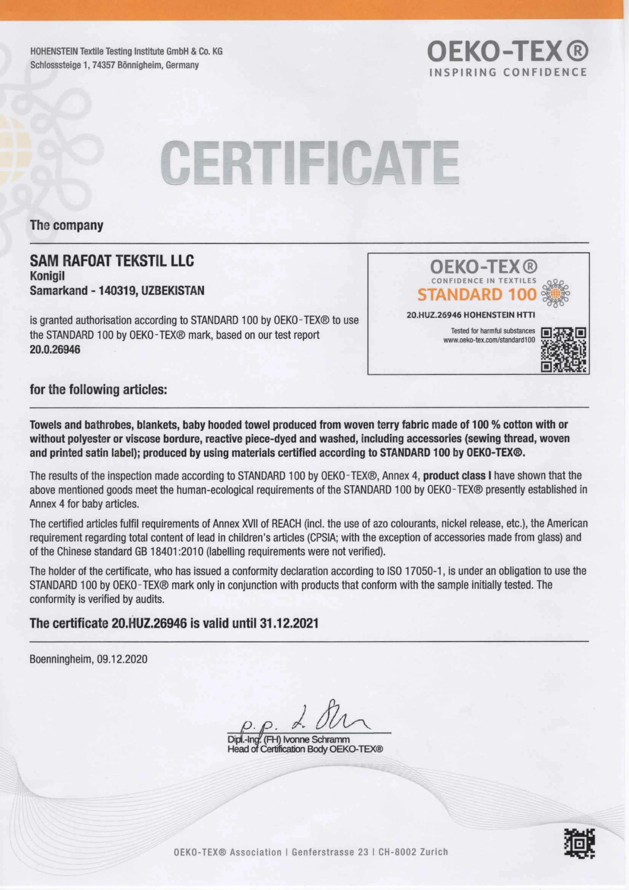 certificates