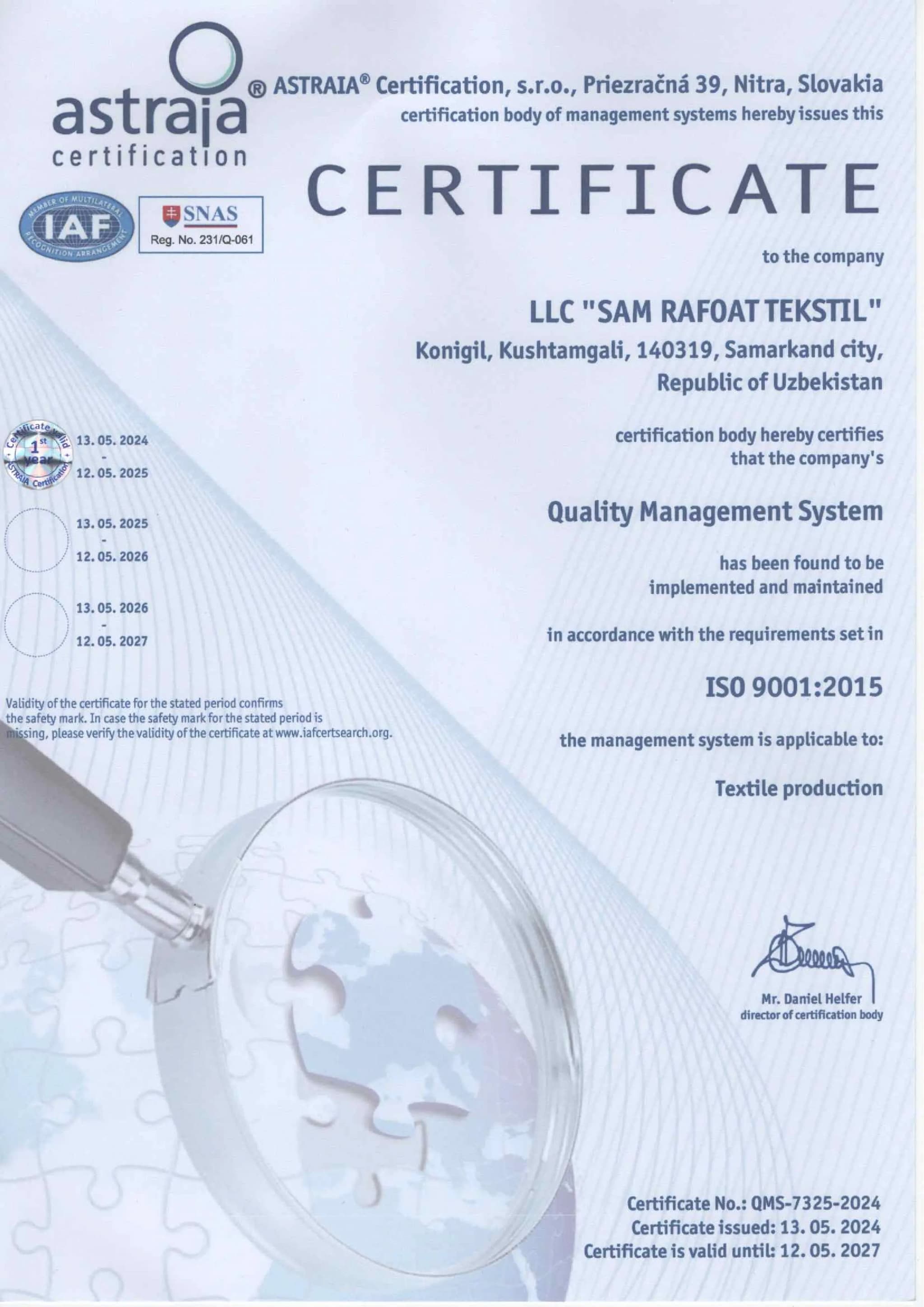 certificates